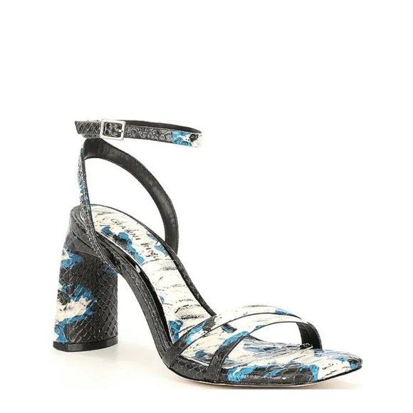 Gianni Bini Zarriah Snake Print Strappy Sandals - Picture 1 of 15